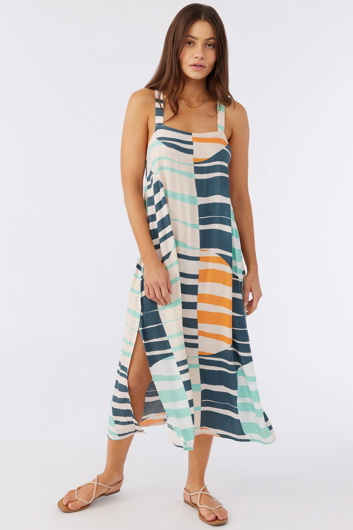 MIRANDA MIDI PRINTED COVER-UP DRESS