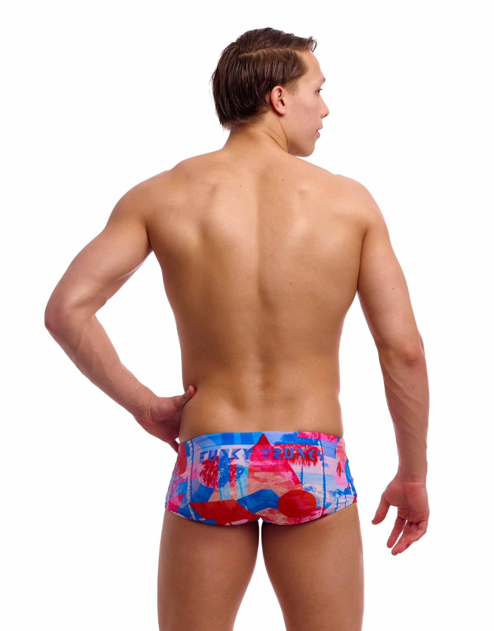 Miss Adventure Sidewinder Swim Trunks - Blue/Red