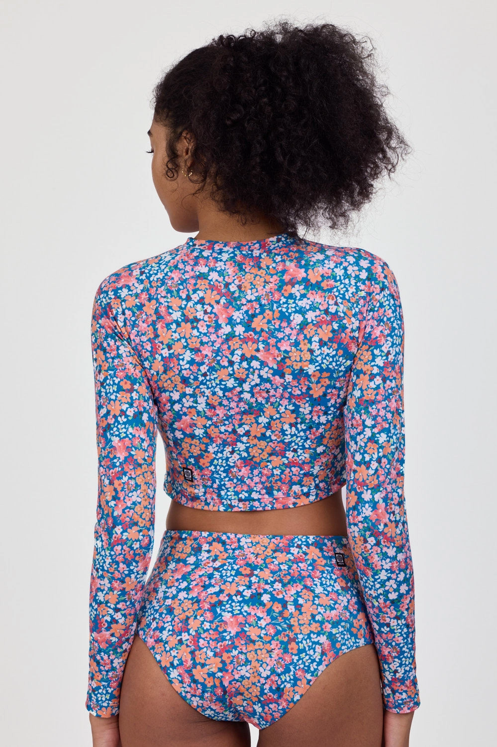 Moana Long Sleeve Cropped Rashie - Pearla