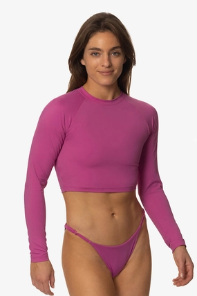 Moana Long Sleeved Crop Rashie - Leucadia inclusive swimwear styles, all season swimwear options