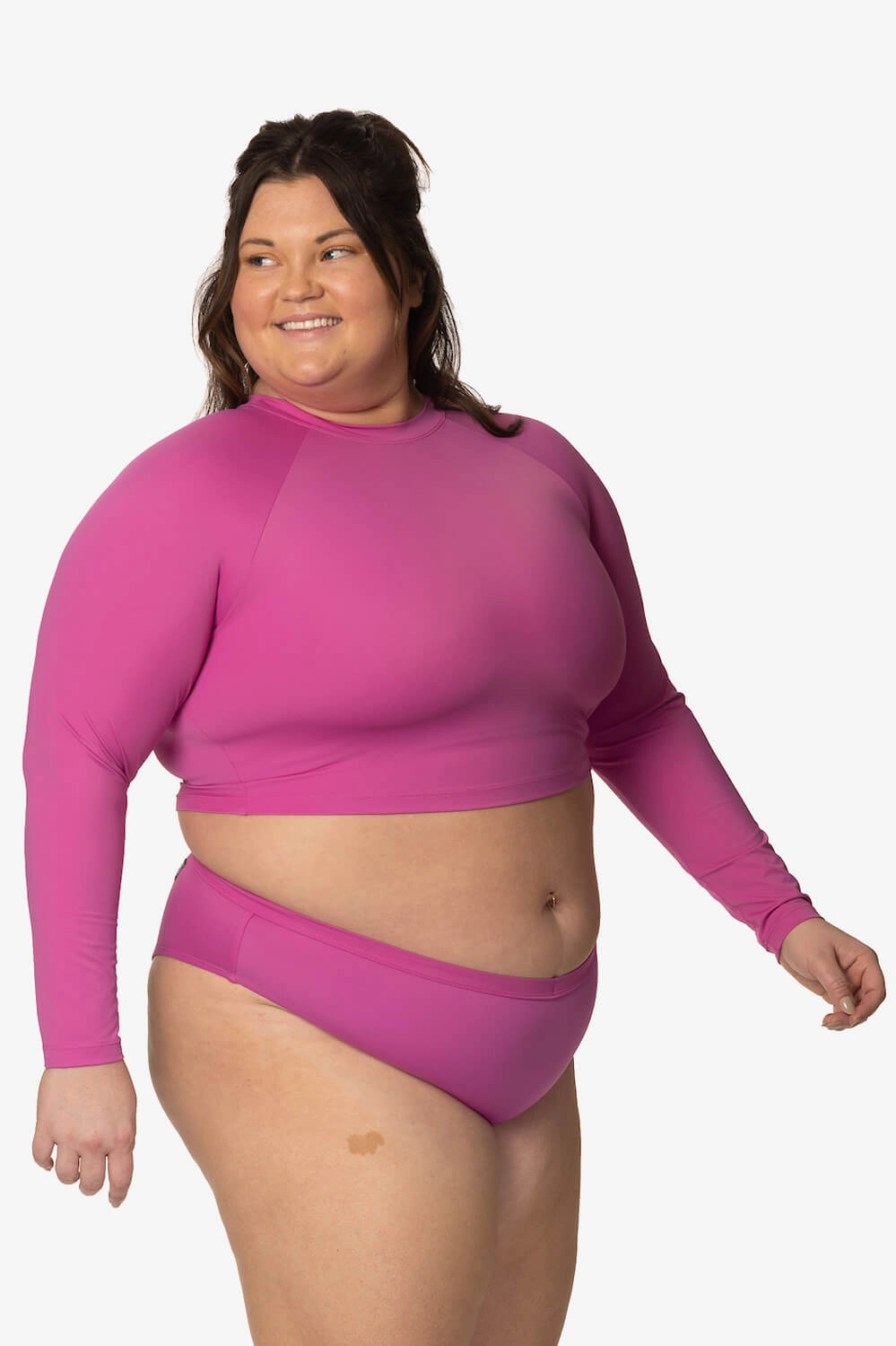 Moana Long Sleeved Crop Rashie - Leucadia