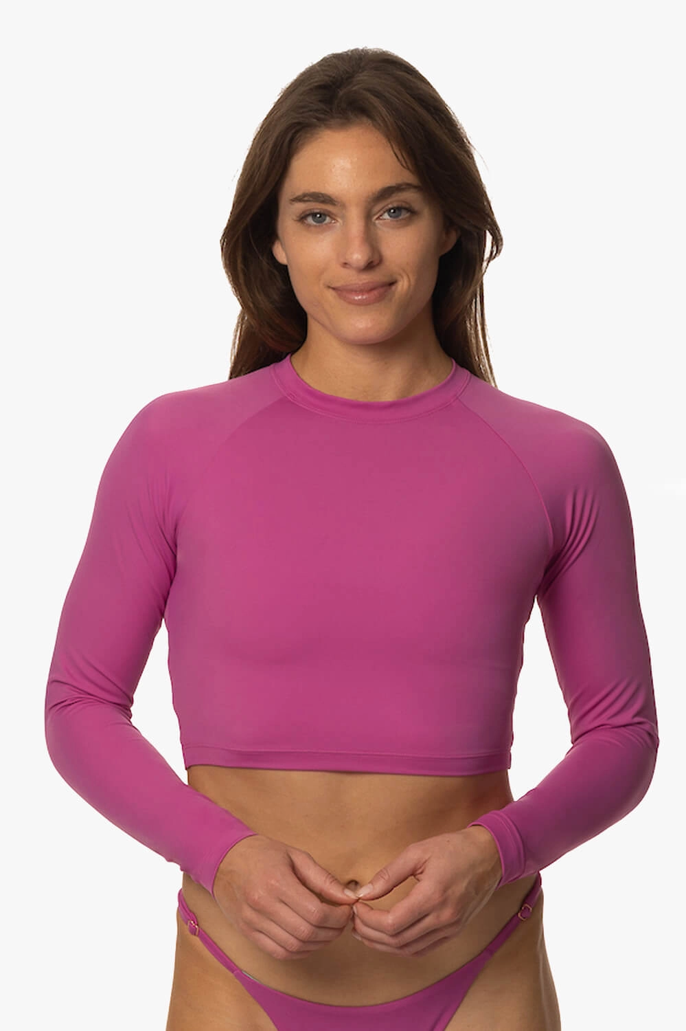 Moana Long Sleeved Crop Rashie - Leucadia