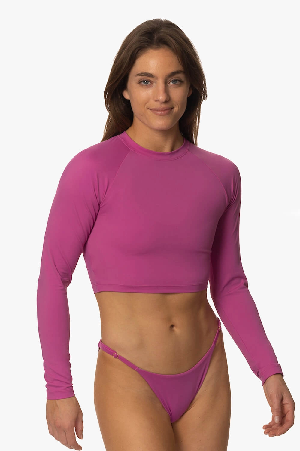 Moana Long Sleeved Crop Rashie - Leucadia inclusive swimwear styles, all season swimwear options