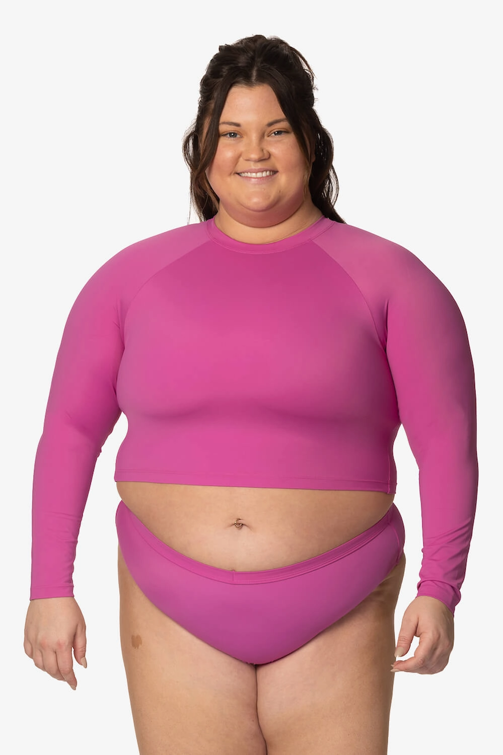 Moana Long Sleeved Crop Rashie - Leucadia