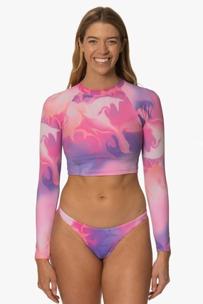 Moana Long Sleeved Crop Rashie - Radiance inclusive swimwear styles, all season swimwear options