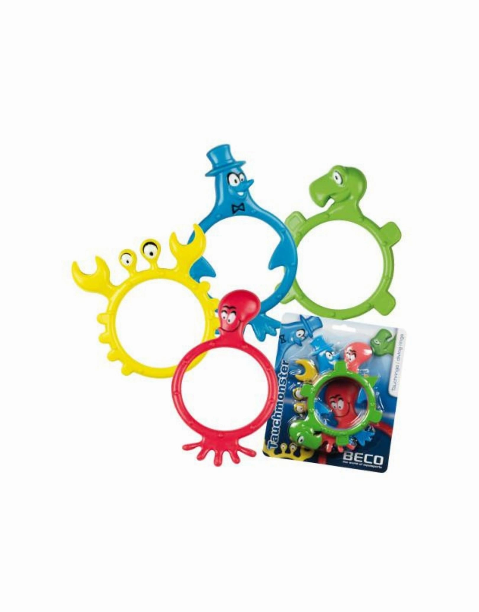 Monster Dive Rings 4 Pack beco swimwear for women, beco swim accessories