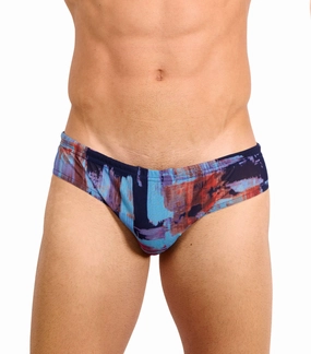 Mykonos Tan Through Deep Waist Swim Brief affordable men's swimwear, summer swimwear for men