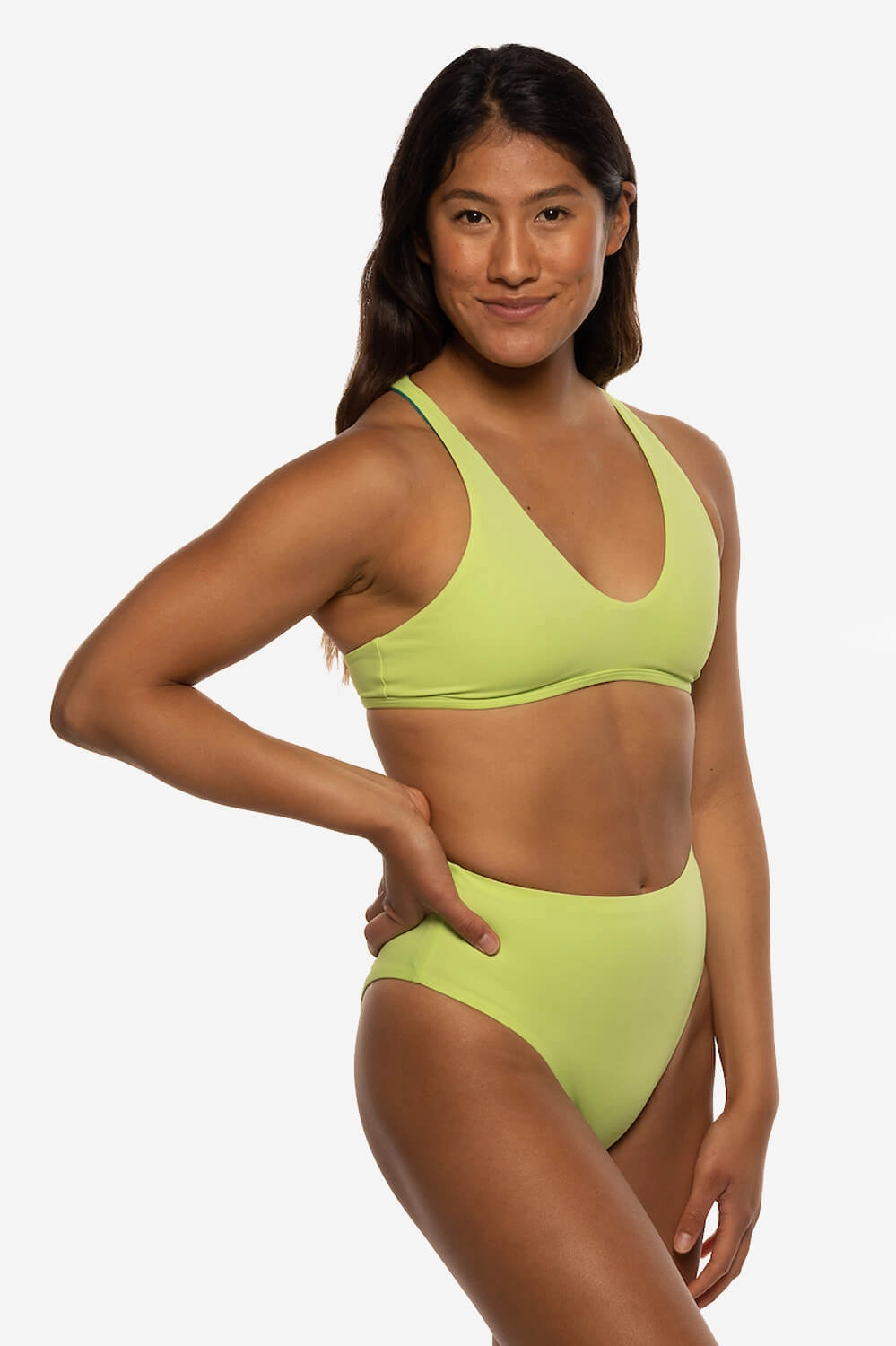 Natia Bikini Bottom - Limeade all types of swimwear, full coverage swimwear for all ages