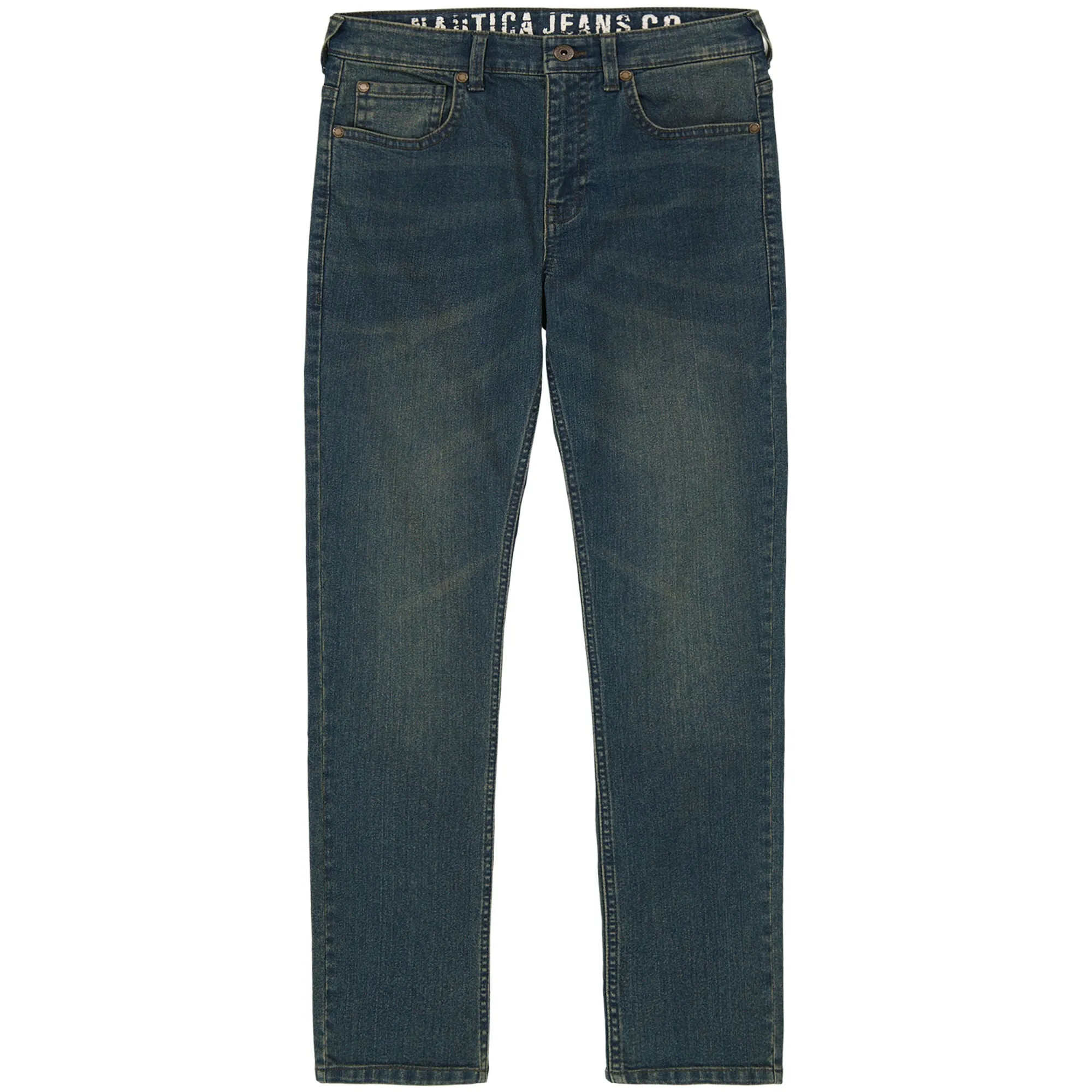 Nautica Boys' Straight Denim Beige Heather Nautica