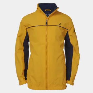 Nautica Little Boys' Water-Resistant Colorblock J-Class Jacket Yellow Nautica