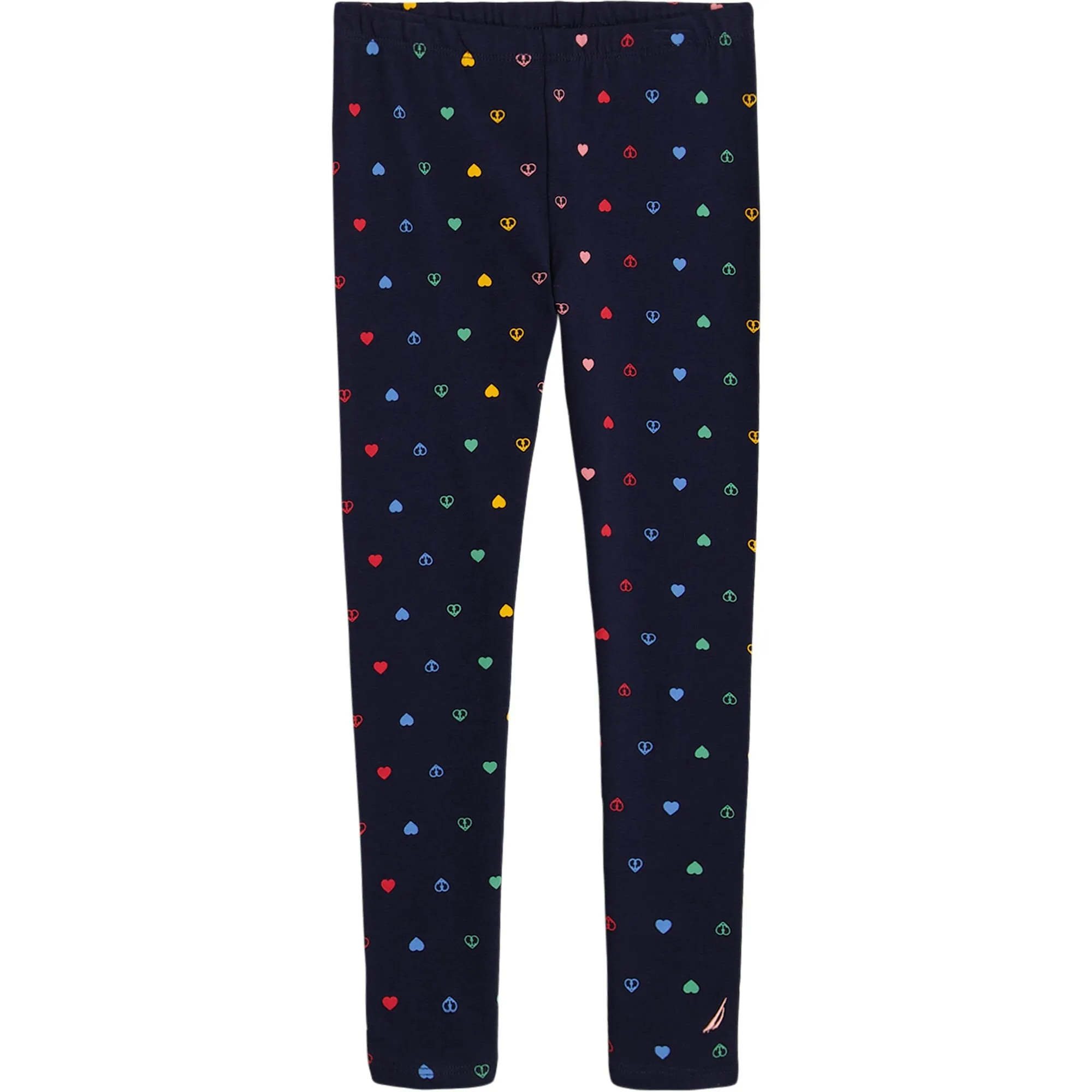 Nautica Little Girls' Heart Legging (4-6X) Navy Nautica
