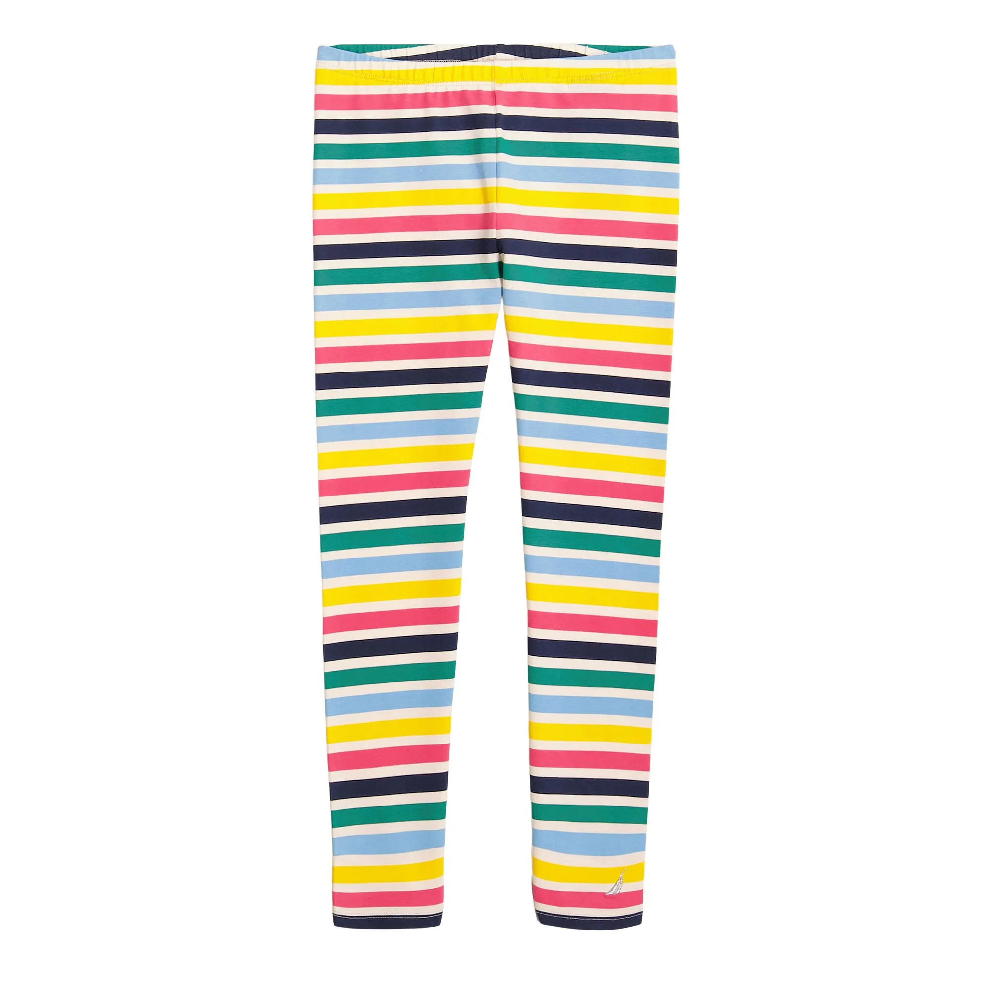 Nautica Little Girls' Roadmap Striped Legging (4-6X) White Cap Nautica