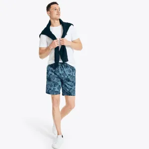 Nautica Men's 8" Printed Pull-On Short Dock Blue Nautica