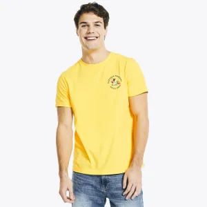 Nautica Men's Big & Tall Sustainably Crafted Explore Graphic T-Shirt Marigold Nautica