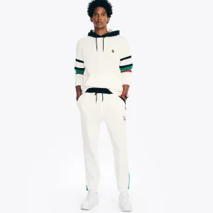 Nautica Men's Colorblock Fleece Jogger Sail White Nautica