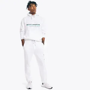 Nautica Men's Competition Classic Fit Logo Pant Bright White Nautica