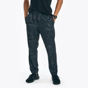 Nautica Men's Competition Sustainably Crafted Printed Jogger True Black Nautica