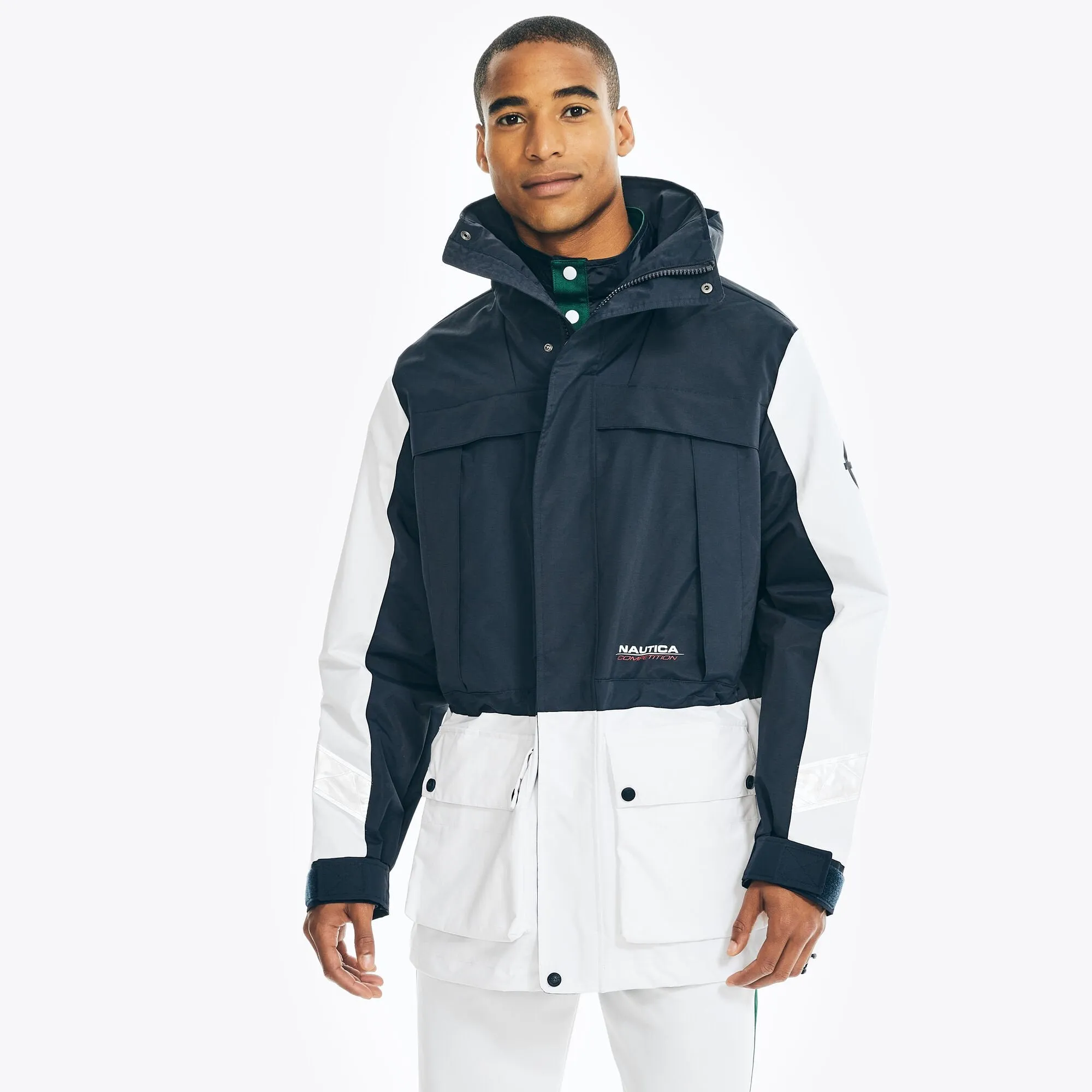 Nautica Men's Competition Sustainably Crafted Tour Jacket Navy Nautica