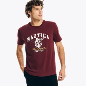 Nautica Men's Fishing Graphic Sleep T-Shirt Zinfandel Nautica