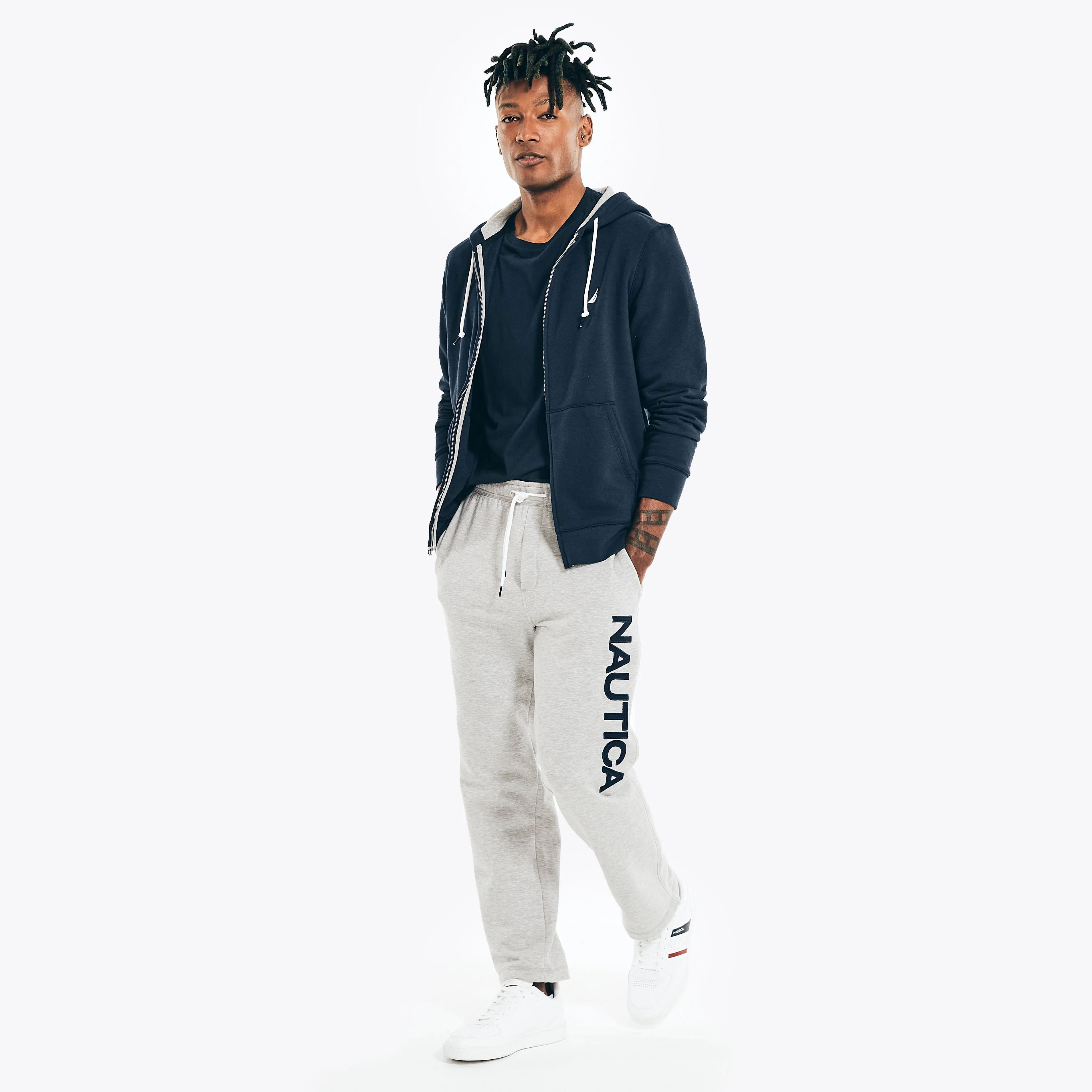Nautica Mens Logo Fleece Sweatpant