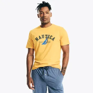 Nautica Men's Logo Graphic Sleep T-Shirt Old Gold Nautica