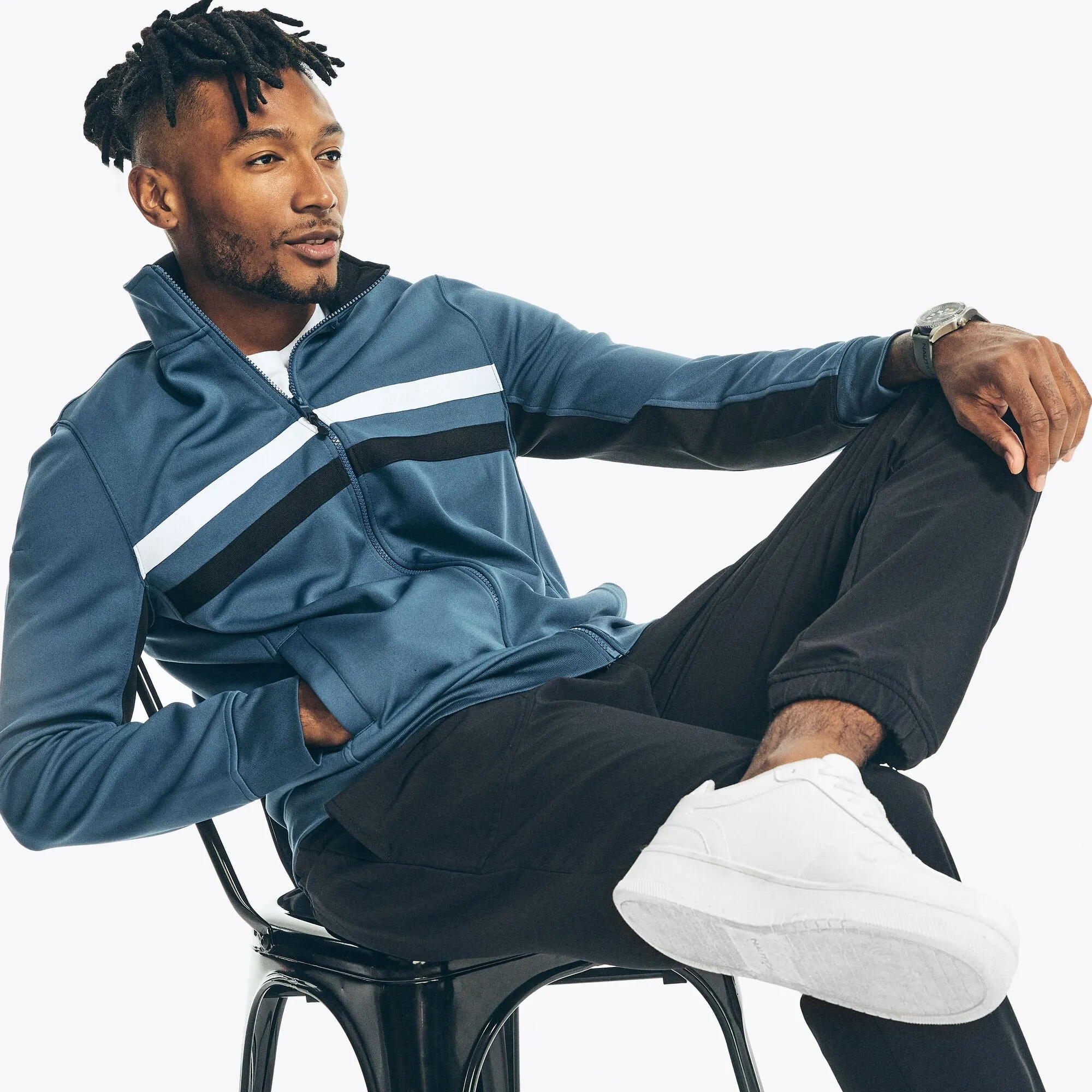 Nautica Mens Navtech Sustainably Crafted Track Jacket Nautica Clothing