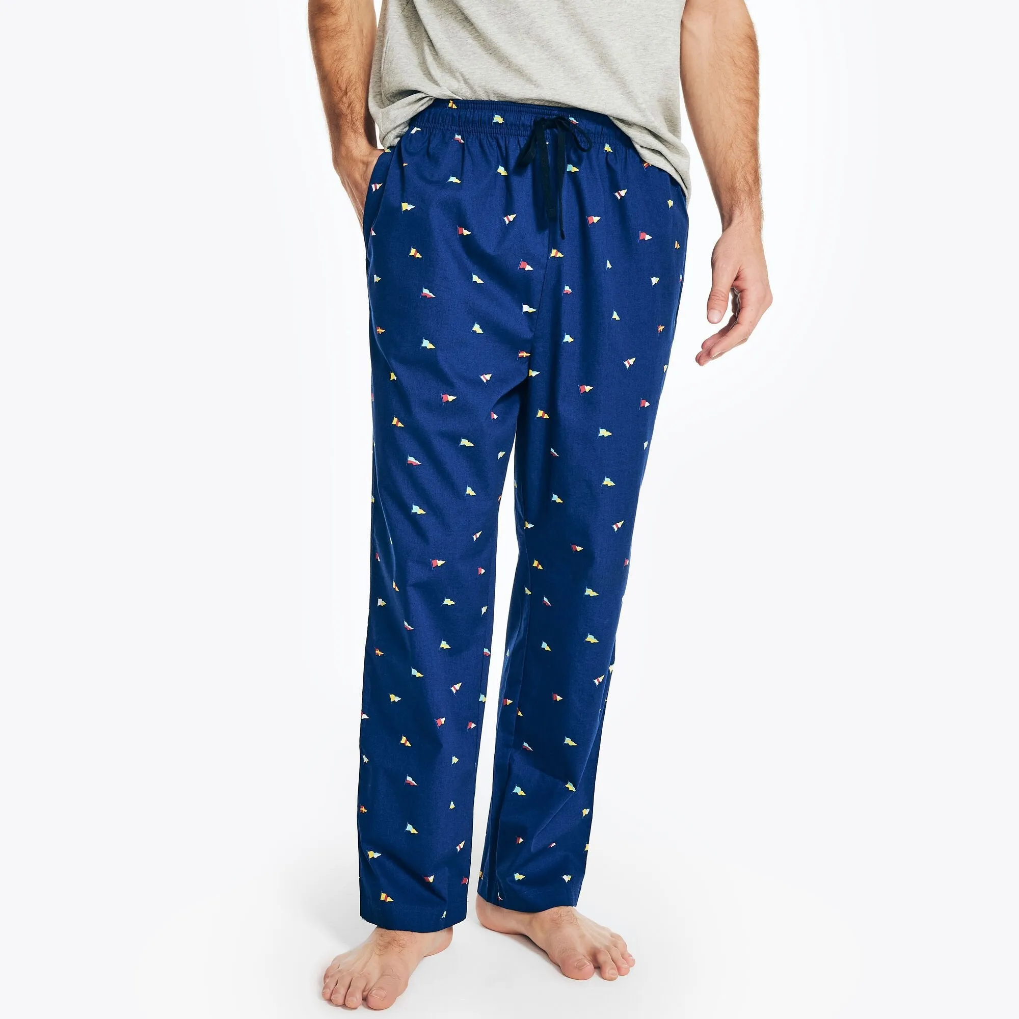 Nautica Men's Printed Sleep Pant Estate Blue Nautica