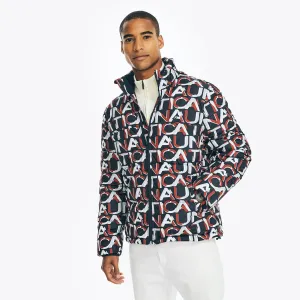 Nautica Men's Sustainably Crafted Tempasphere Bomber Jacket Navy Nautica