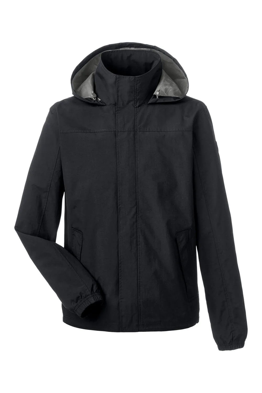 Nautica Mens Voyage Water Resistant Full Zip Hooded Jacket - Black  BEST on sale Clothing Nautica