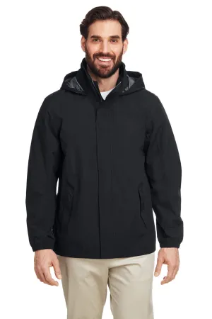 Nautica Mens Voyage Water Resistant Full Zip Hooded Jacket - Black  BEST on sale Clothing Nautica