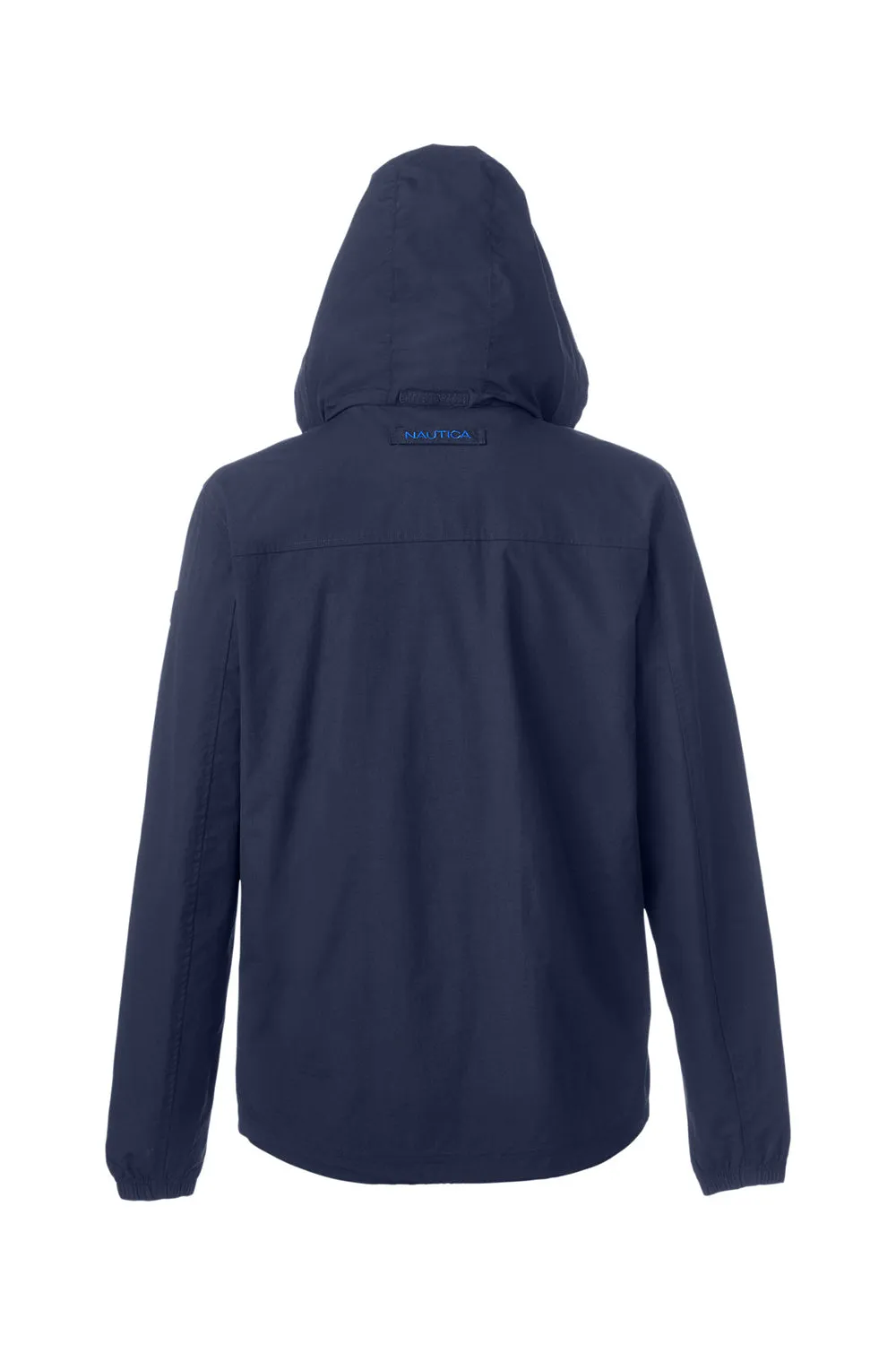 Nautica Mens Voyage Water Resistant Full Zip Hooded Jacket - Navy Blue  BEST on sale Clothing Nautica