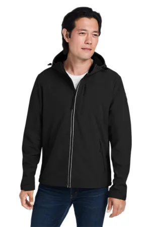Nautica Mens Wavestorm Wind & Water Resistant Full Zip Hooded Jacket - Black  BEST on sale Clothing Nautica