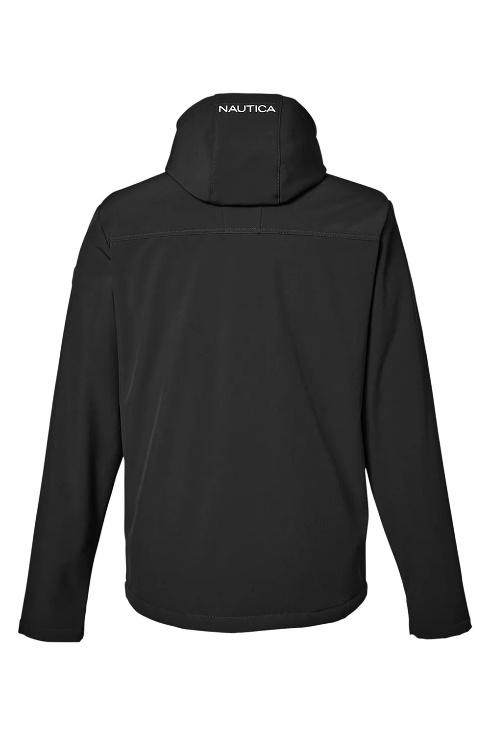 Nautica Mens Wavestorm Wind & Water Resistant Full Zip Hooded Jacket - Black  BEST on sale Clothing Nautica