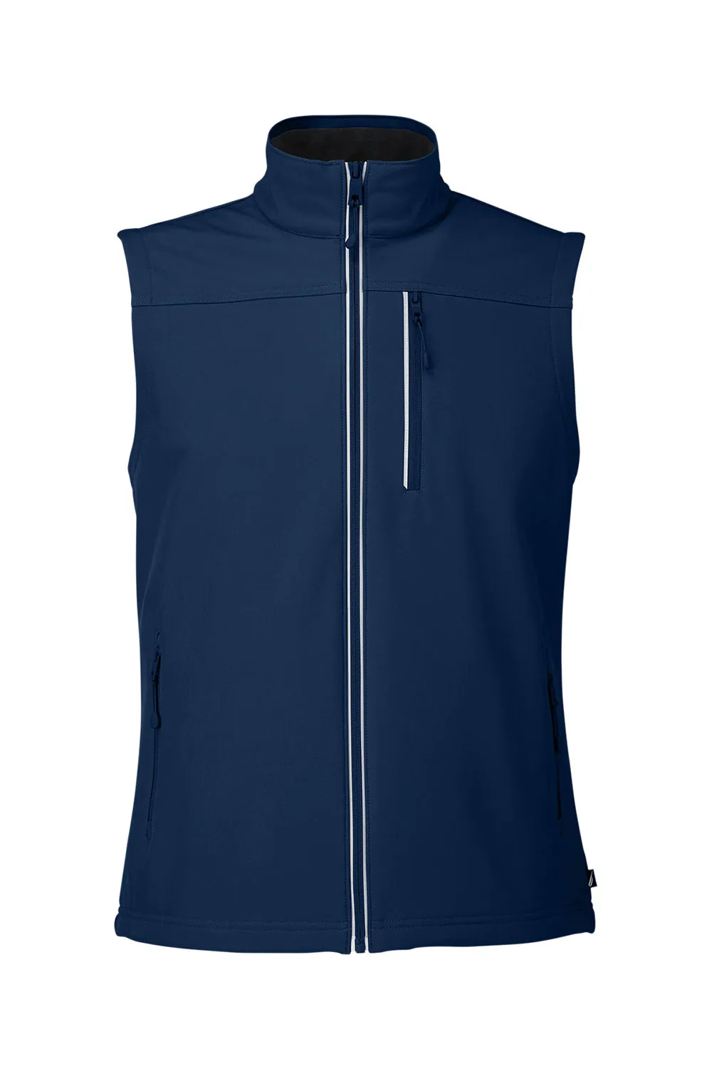 Nautica Mens Wavestorm Wind & Water Resistant Full Zip Vest - Navy Blue  BEST on sale Clothing Nautica