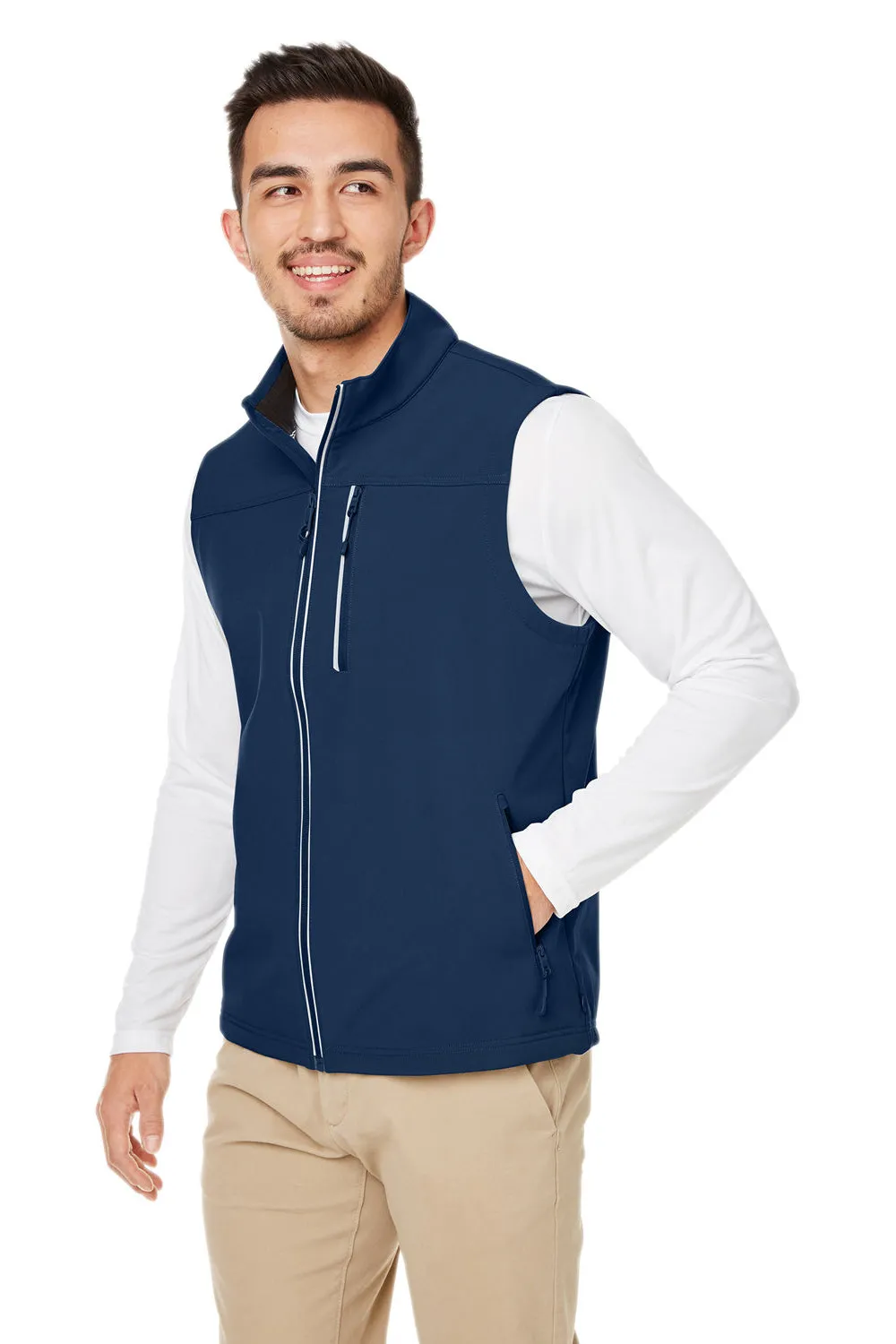 Nautica Mens Wavestorm Wind & Water Resistant Full Zip Vest - Navy Blue  BEST on sale Clothing Nautica