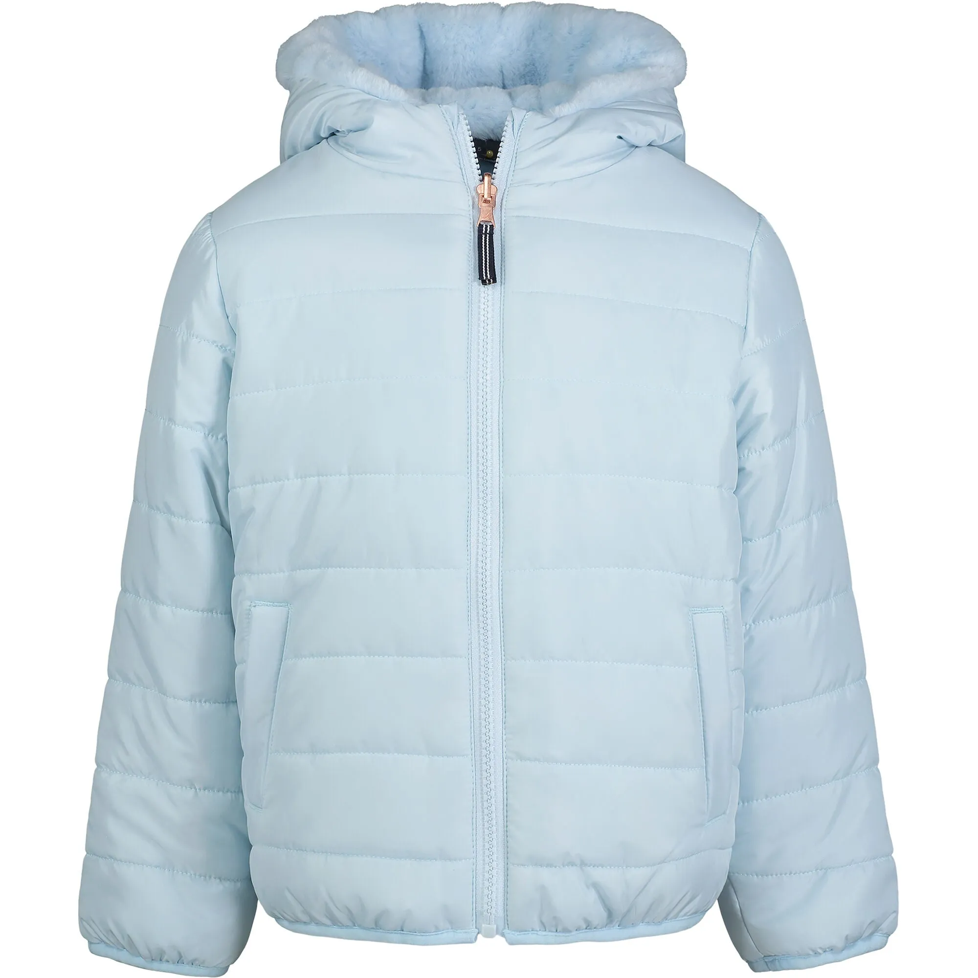 Nautica Toddler Girls' Reversible Puffer Jacket (2T-4T) Hawaiian Ocean Nautica