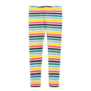 Nautica Toddler Girls' Roadmap Striped Legging (2T-4T) White Cap Nautica