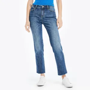 Nautica Women's Nautica Jeans Co. Mid-Rise Straight Denim Ocean Depth Heather Nautica