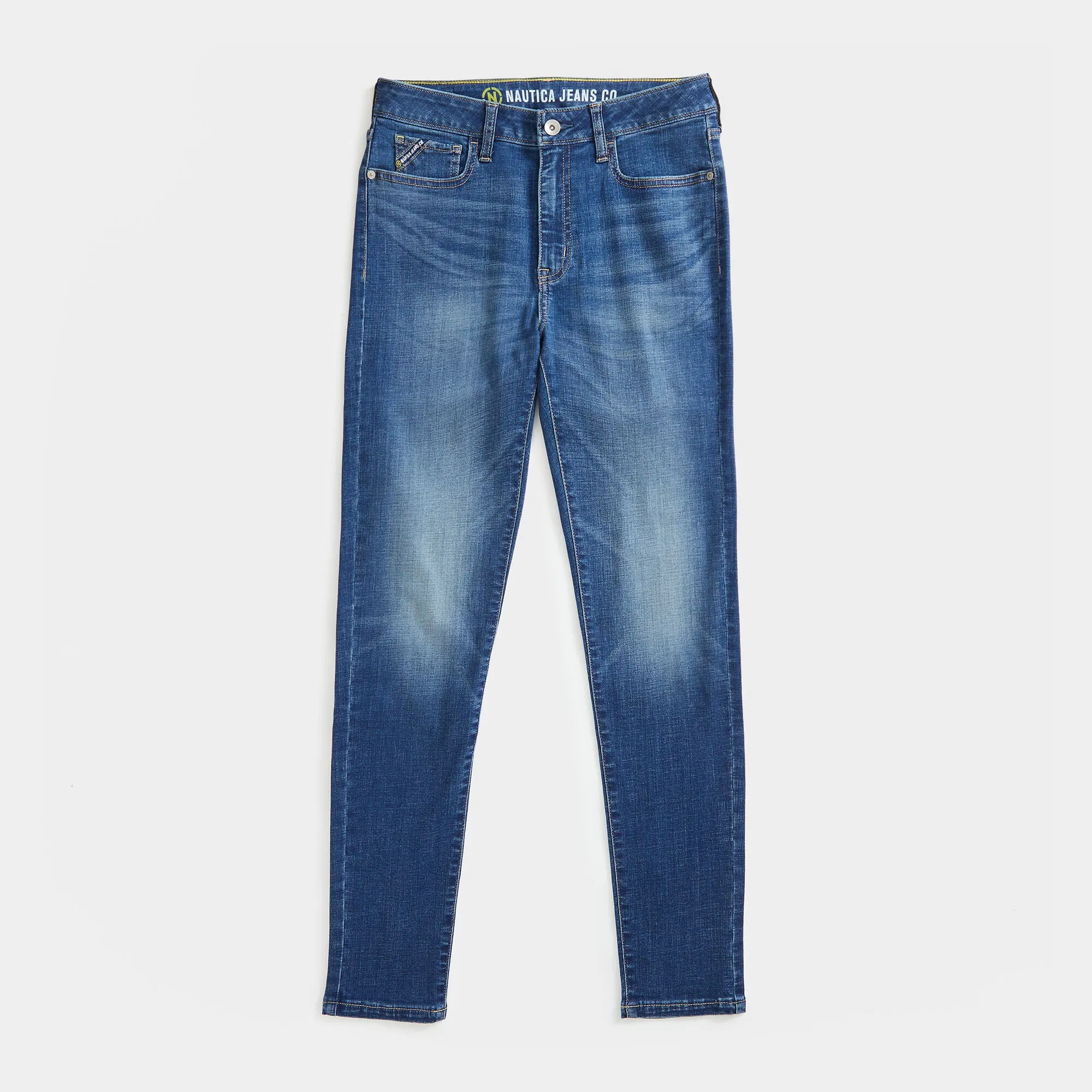 Nautica Women's Nautica Jeans Co. Sustainably Crafted High-Rise Skinny Denim Blue Indigo Heather Nautica