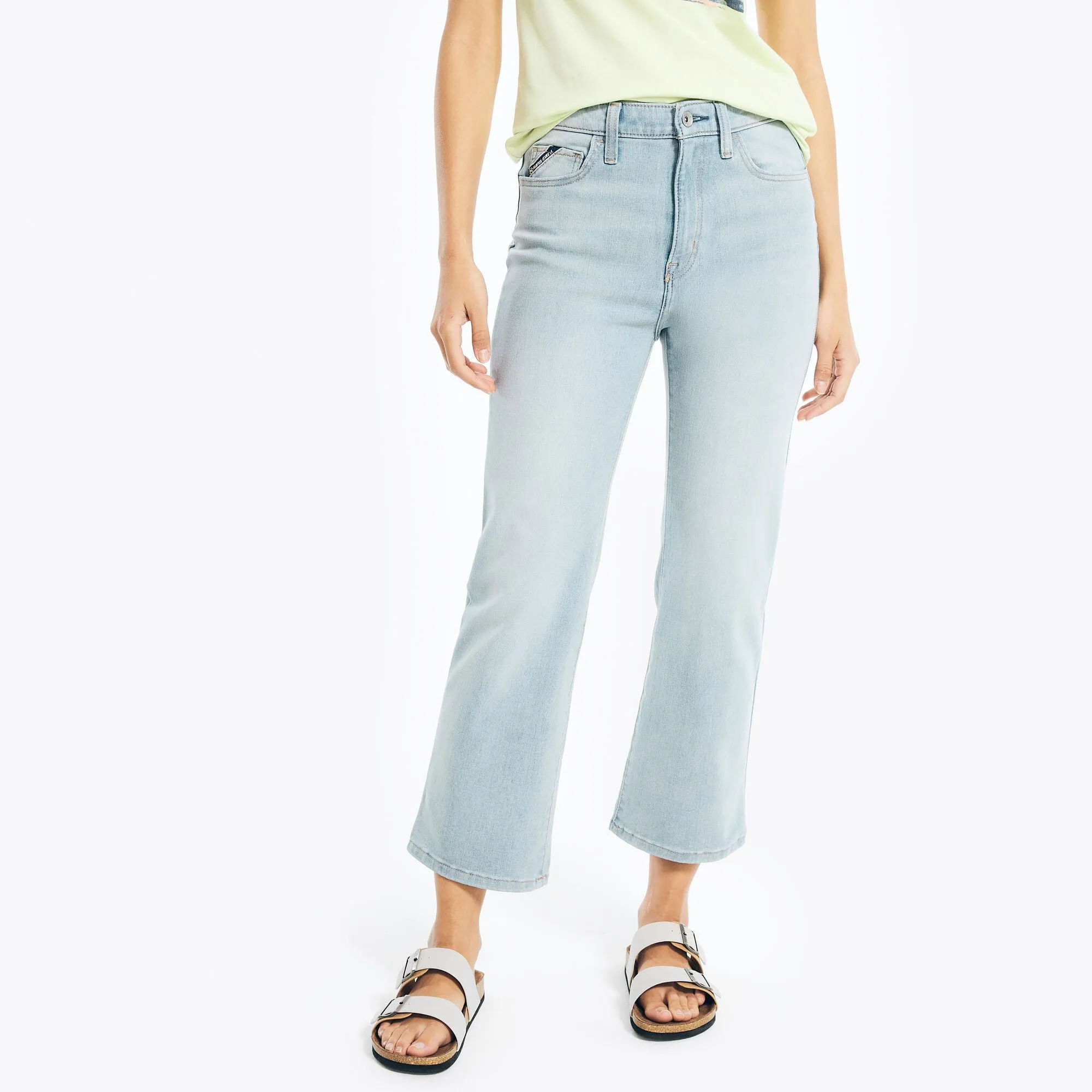 Nautica Women's Nautica Jeans Co. True Flex High-Rise Demi-Boot Cropped Denim Federal Blue Nautica