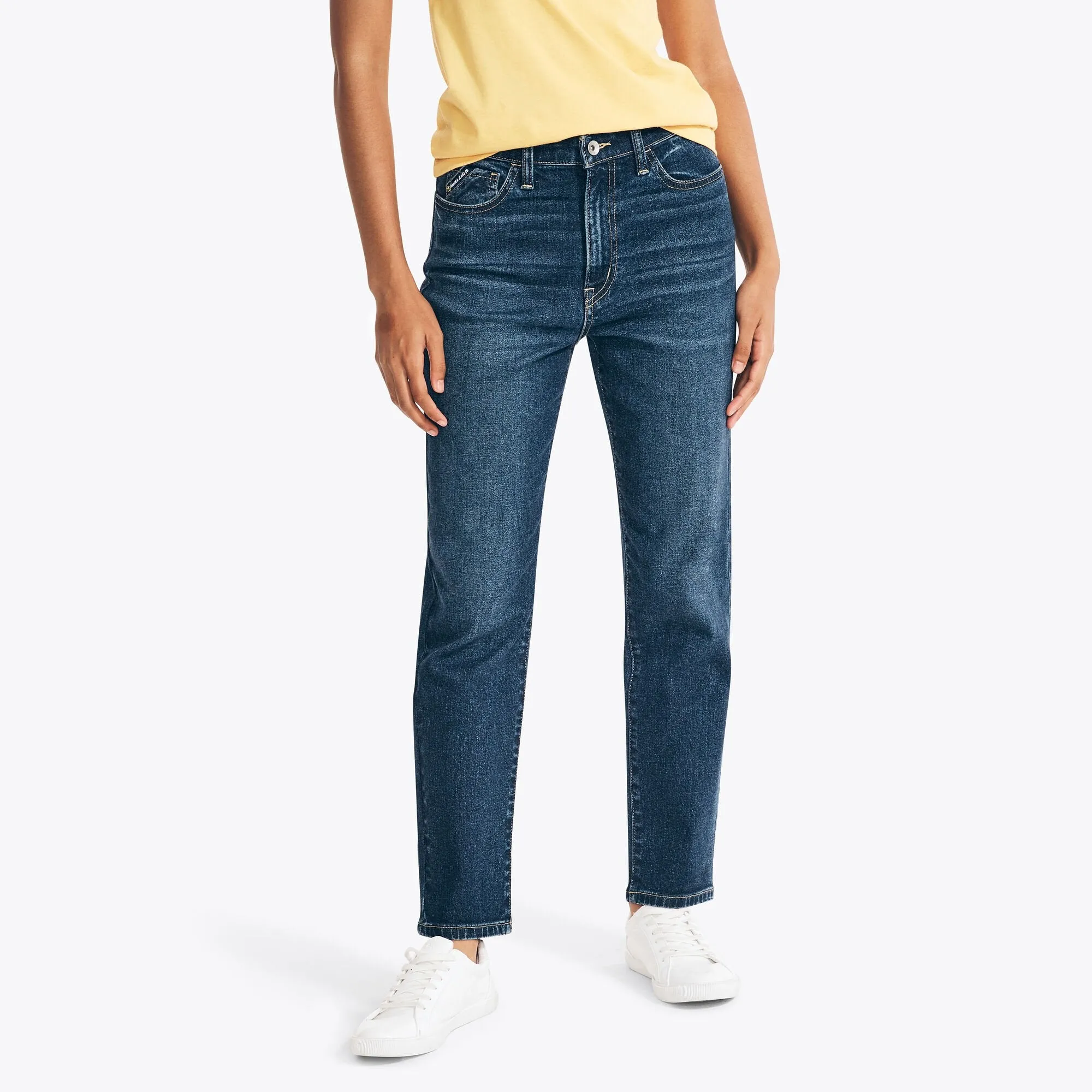 Nautica Women's Sustainably Crafted Original Relaxed Fit Denim Nautical Multi Nautica