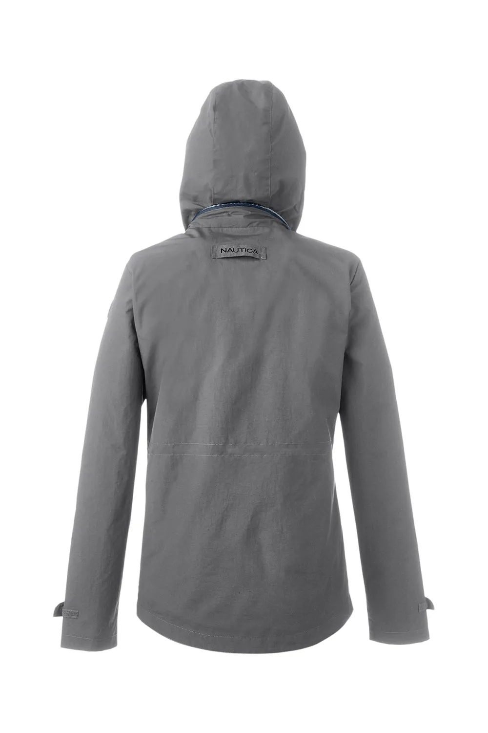 Nautica Womens Voyage Water Resistant Full Zip Hooded Jacket - Graphite Grey  BEST on sale Clothing Nautica