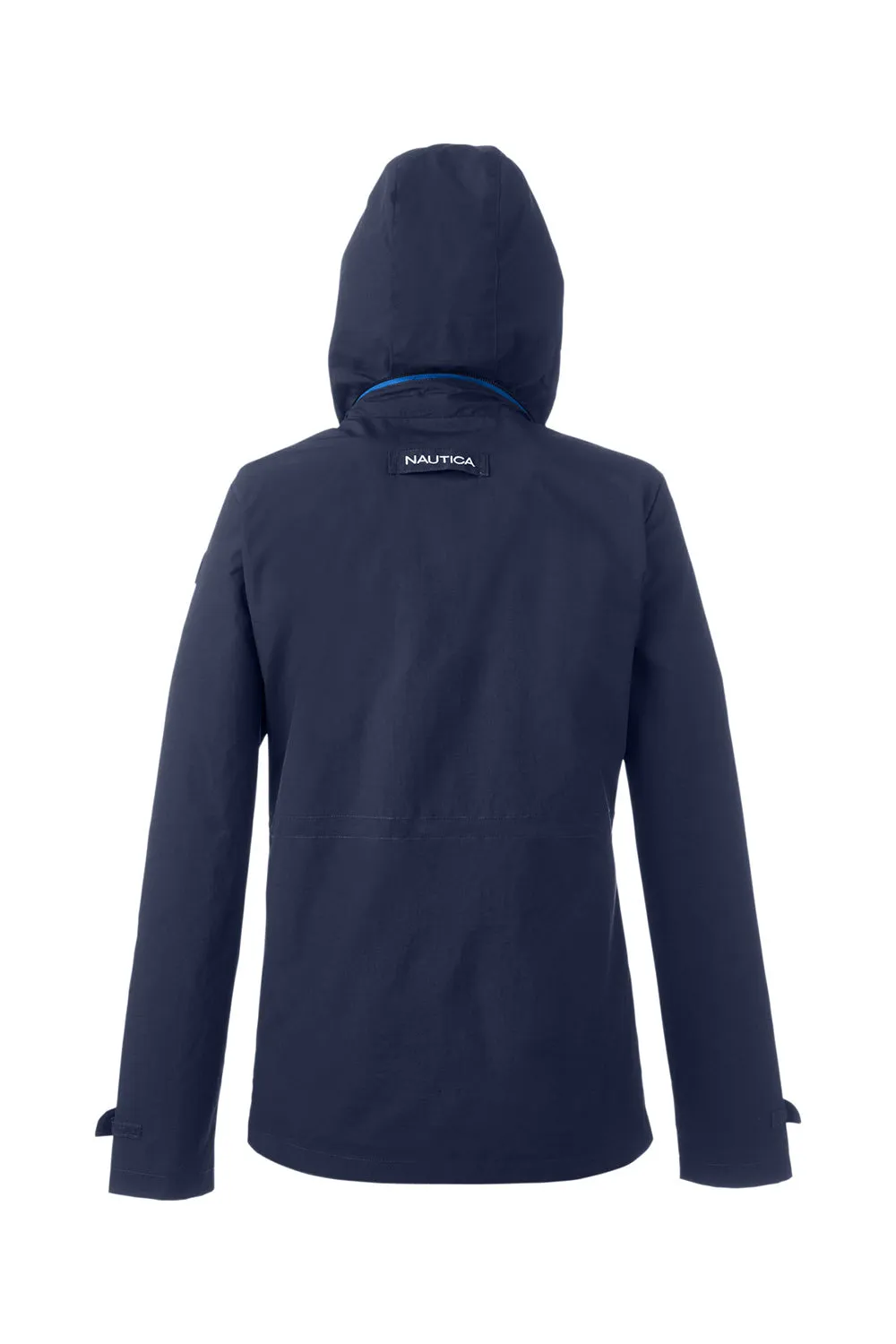 Nautica Womens Voyage Water Resistant Full Zip Hooded Jacket - Navy Blue  BEST on sale Clothing Nautica