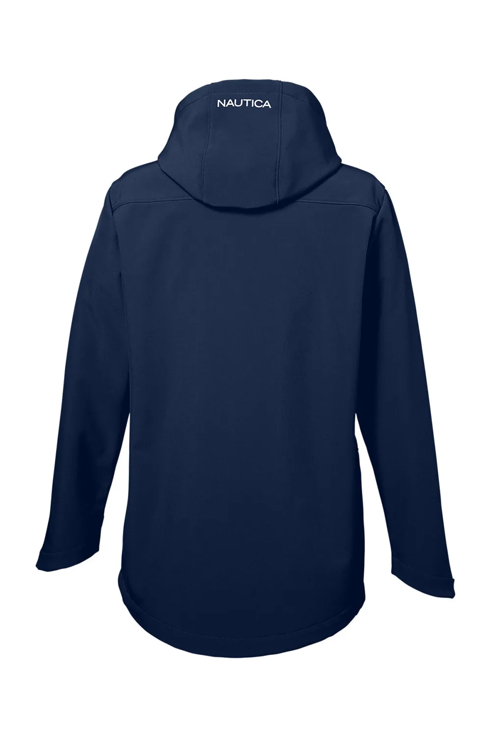 Nautica Womens Wavestorm Wind & Water Resistant Full Zip Hooded Jacket - Navy Blue  BEST on sale Clothing Nautica