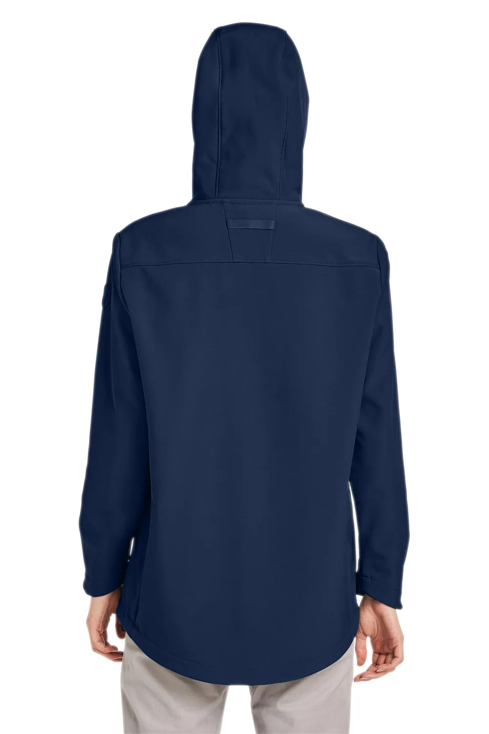 Nautica Womens Wavestorm Wind & Water Resistant Full Zip Hooded Jacket - Navy Blue  BEST on sale Clothing Nautica