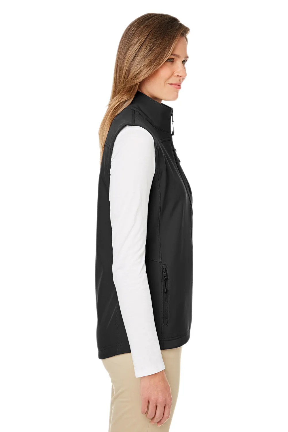 Nautica Womens Wavestorm Wind & Water Resistant Full Zip Vest - Black  BEST on sale Clothing Nautica