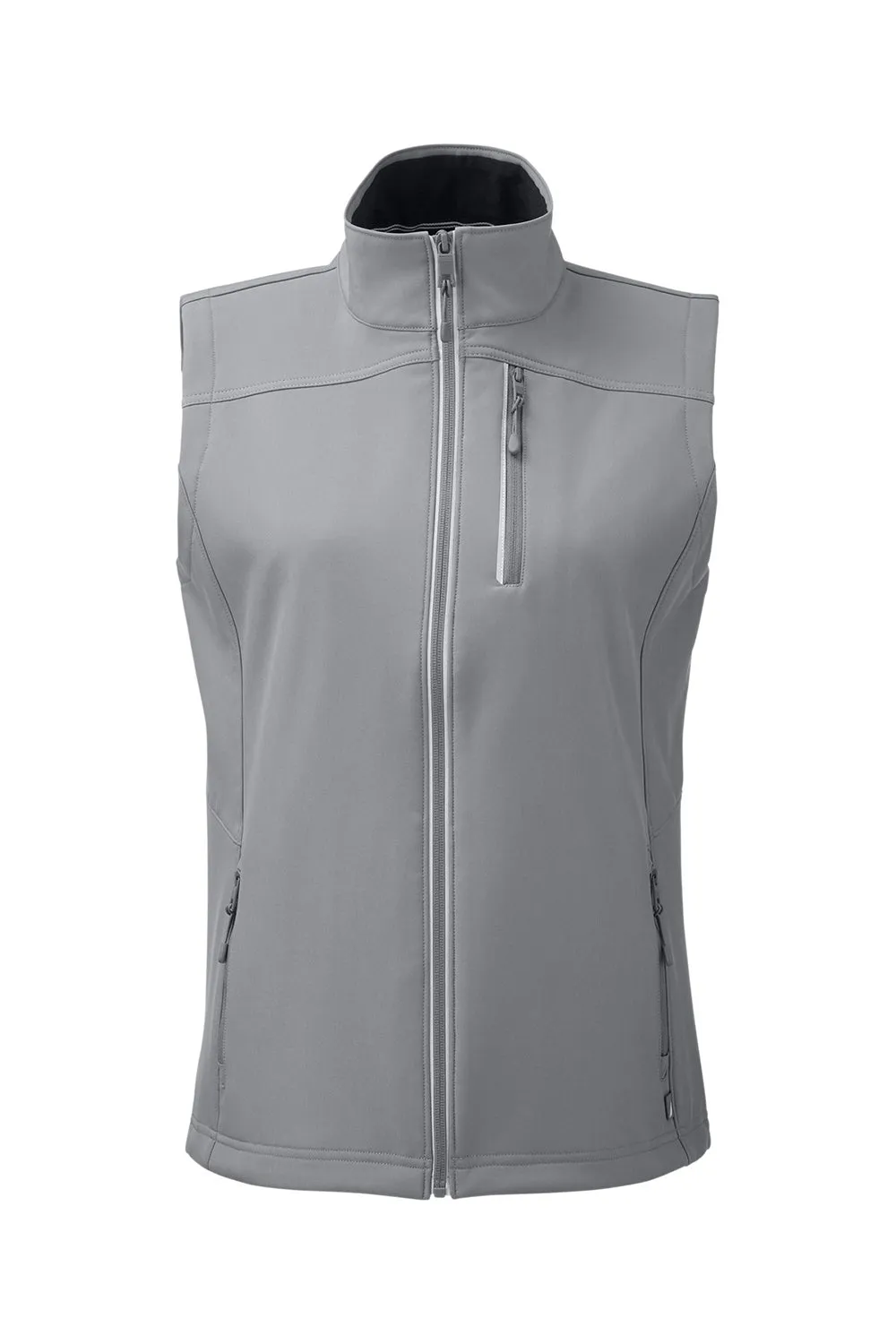 Nautica Womens Wavestorm Wind & Water Resistant Full Zip Vest - Graphite Grey  BEST on sale Clothing Nautica