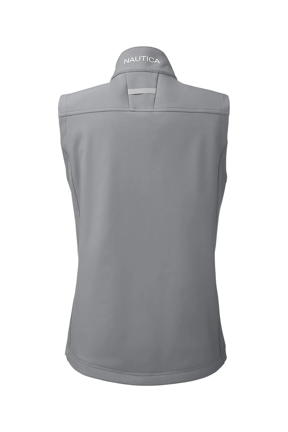 Nautica Womens Wavestorm Wind & Water Resistant Full Zip Vest - Graphite Grey  BEST on sale Clothing Nautica