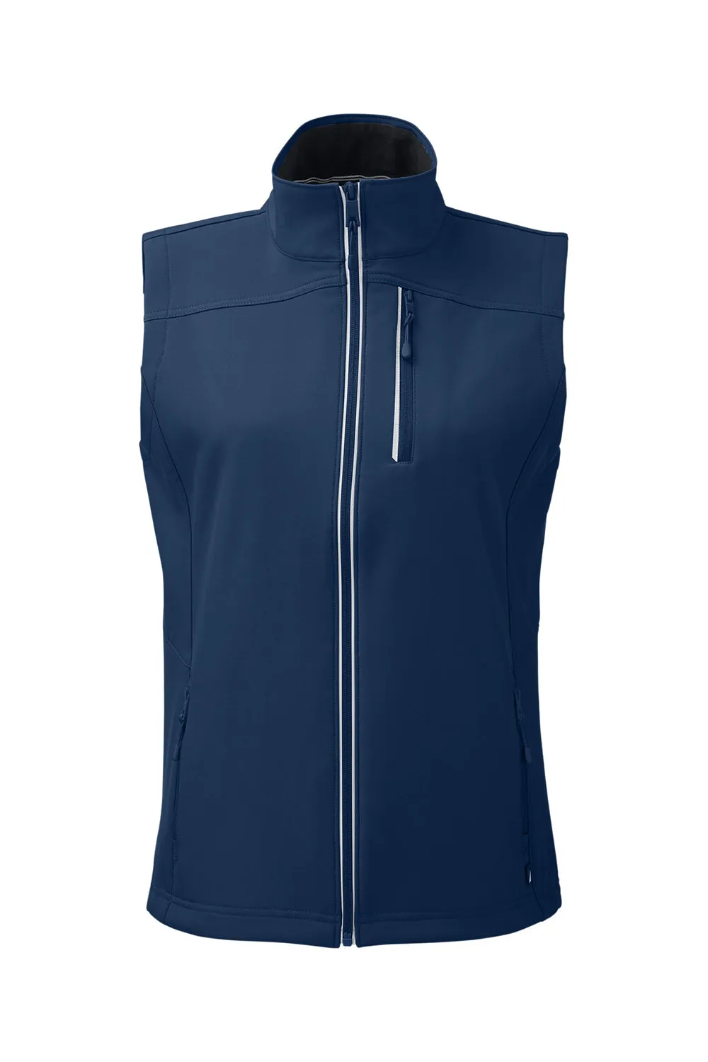 Nautica Womens Wavestorm Wind & Water Resistant Full Zip Vest - Navy Blue  BEST on sale Clothing Nautica