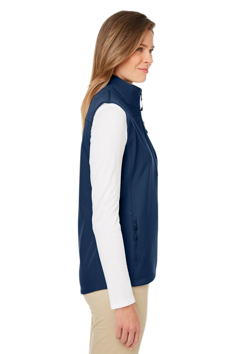 Nautica Womens Wavestorm Wind & Water Resistant Full Zip Vest - Navy Blue  BEST on sale Clothing Nautica